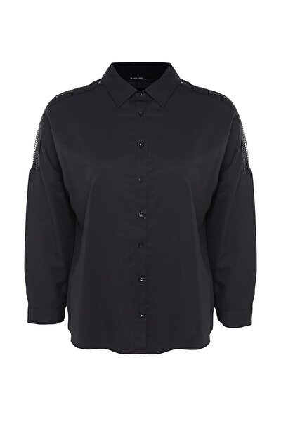 Plus Size Shirt - Black - Oversize