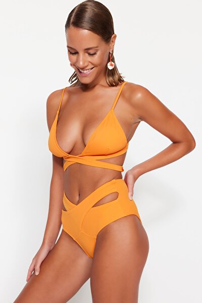 Bikini-Hose - Orange - Unifarben