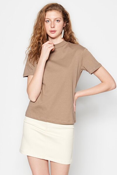 T-Shirt - Braun - Regular Fit