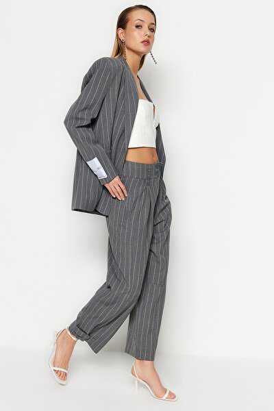 Pants - Gray - Carrot pants