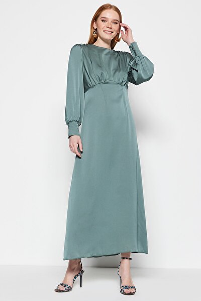 Evening Dress - Khaki - Shift