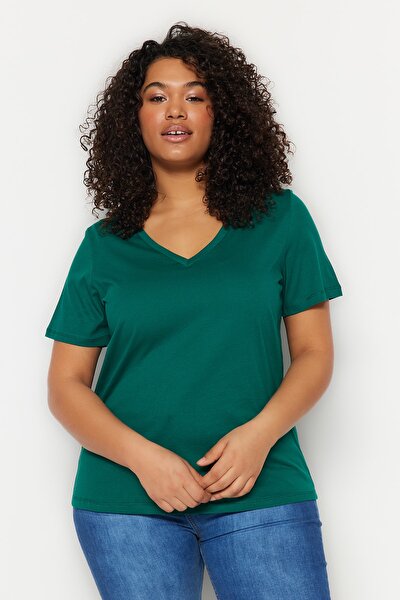 Plus Size T-Shirt - Green - Regular fit
