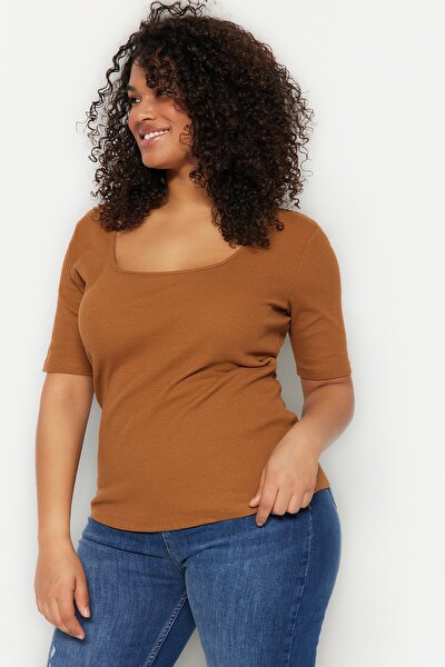 Plus Size T-Shirt - Orange - Regular fit