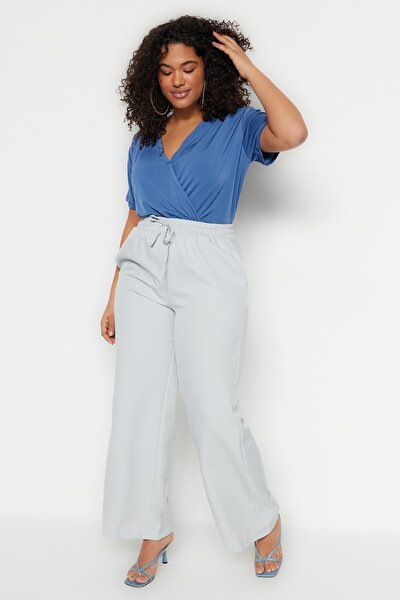 Plus Size Pants - Blue - Relaxed