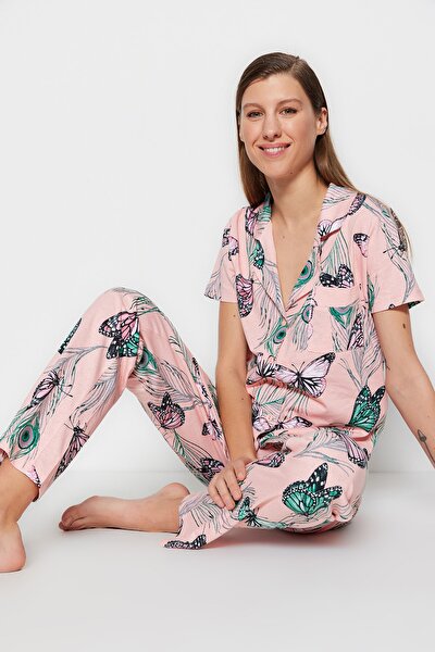 Pajama Set - Pink - Graphic