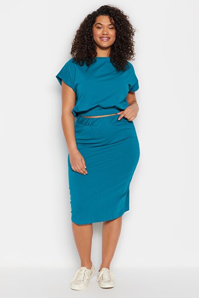 Plus Size Two-Piece Set - Green - Regular fit