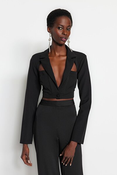 Jacket - Black - Fitted