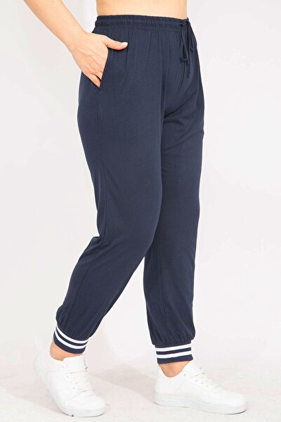 Große Größen in Sweathose - Dunkelblau - Jogger