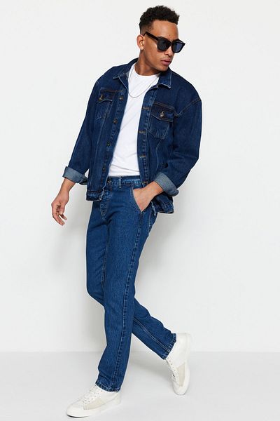 Jeans - Navy blue - Straight