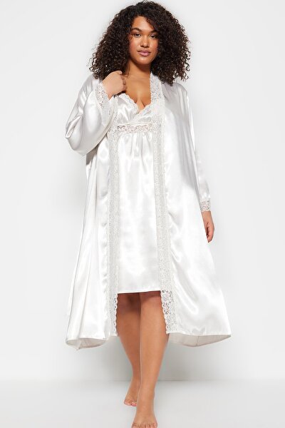 Dressing Gown - Beige - Long