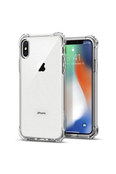 Iphone X / Xs Şok Darbe Emici Şeffaf Silikon Kılıf