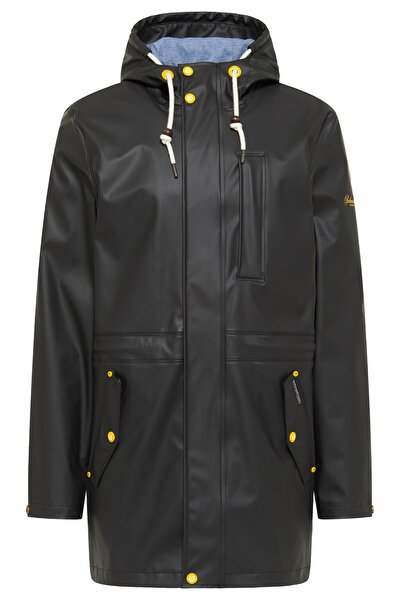 Regenjacke - Schwarz - Parka