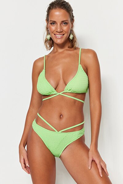 Bikini-Hose - Grün - Unifarben