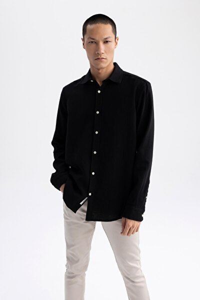 Hemd - Schwarz - Regular Fit