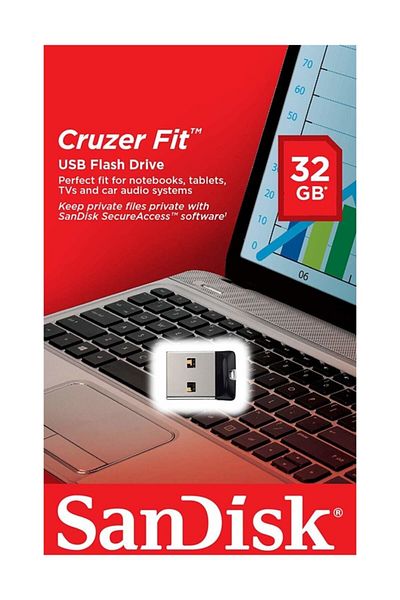 Cruzer Fit Usb 2.0 Bellek 32 Gb Sdcz33-