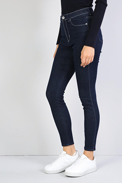 KADIN 760 Dıana Yüksek Bel Dar Paça Super Slim Fit Mavi Kadın Jean Pantolon CL1041208