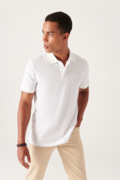 Polo T-shirt - White - Regular fit