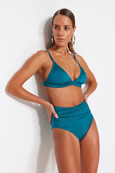 Bikini-Hose - Grün - Unifarben