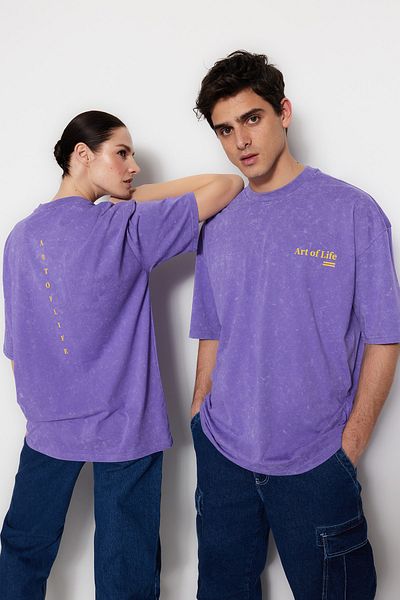 T-Shirt - Purple - Oversize