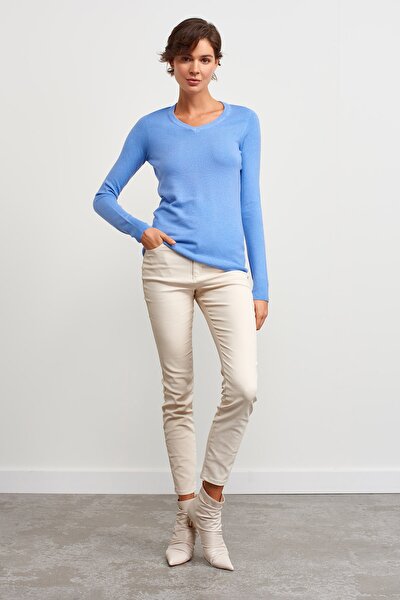 Pullover - Blau - Slim Fit
