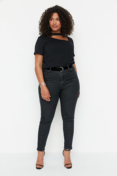 Plus Size Jeans - Gray - Skinny