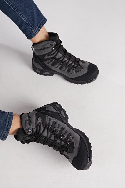 Stiefelette - Grau - Flacher Absatz