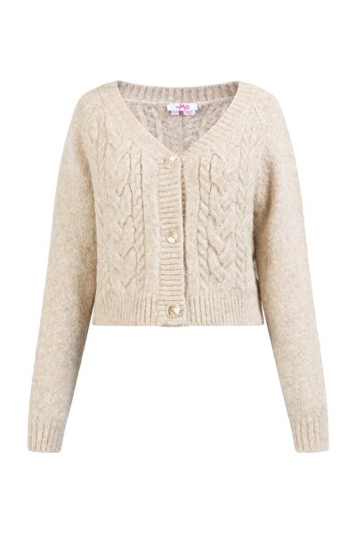 Strickjacke - Beige - Regular Fit