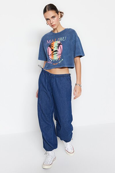 T-Shirt - Blue - Relaxed fit