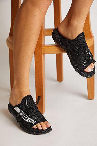 Sandalette - Schwarz - Flacher Absatz