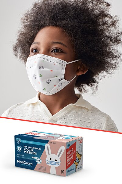 mediguard cocuk tip2r meltblown 3 katli balik desen cerrahi maskesi 50 adet fiyati yorumlari trendyol