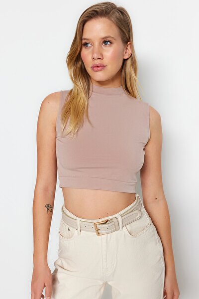 Blouse - Beige - Slim fit