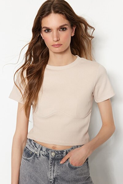 Bluse - Beige - Regular Fit