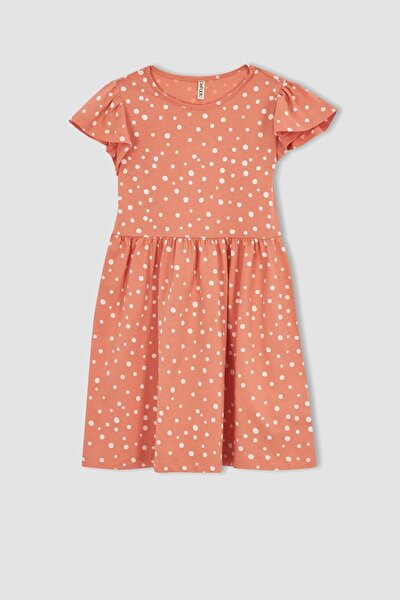 Kleid - Orange - A-Linie