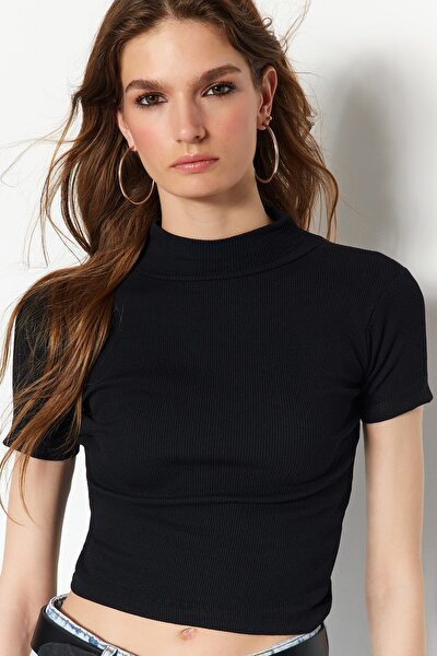 Blouse - Black - Slim fit