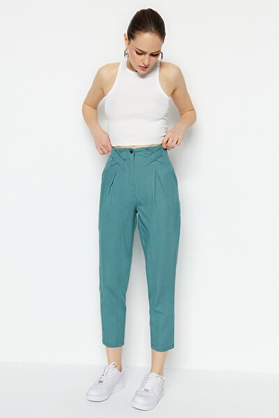 Pants - Blue - Carrot pants