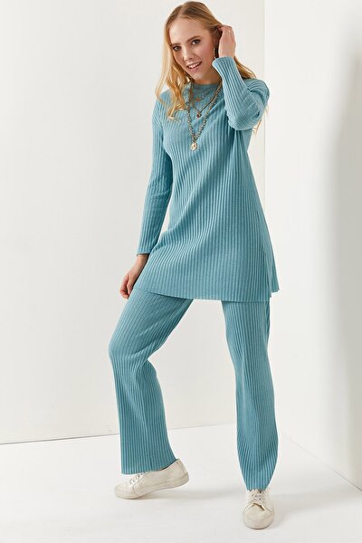 Two-Piece Set - Turquoise - Relaxed fit