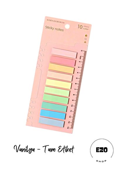 EZOSHOP Post-it Sticky Notes Şeffaf Renkli Yapışkan Not Defteri Etiketi Not  Yer Imleri 200 Yaprak Sonbahar Fiyatı, Yorumları - Trendyol