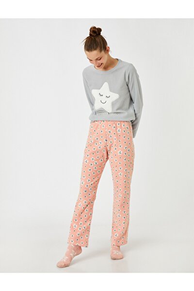 Pyjama - Grau - Print