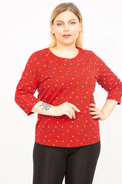 Plus Size Blouse - Red - Regular fit