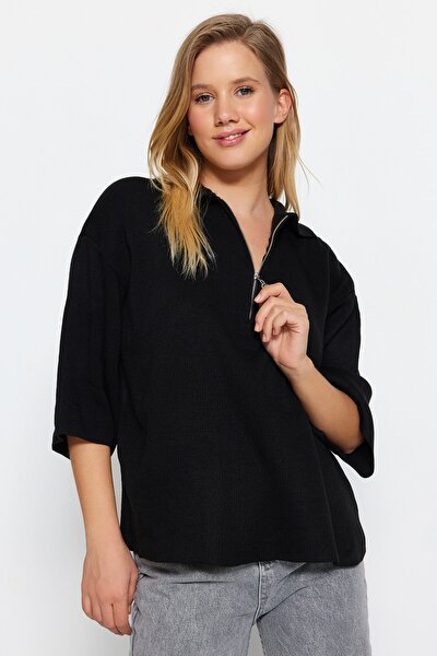 Sweater - Black - Oversize