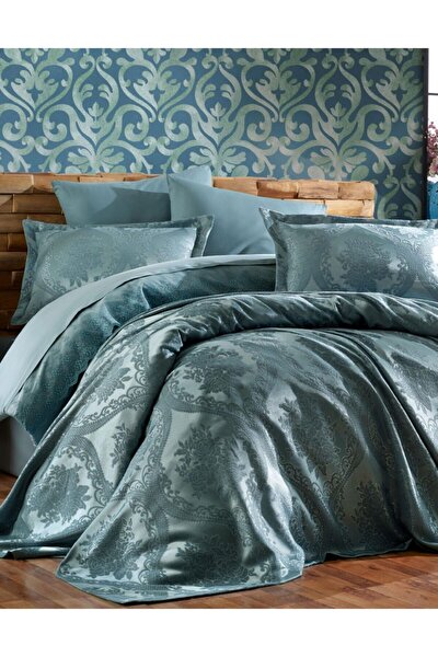 zumrut yesili yatak ortusu bellona yatak odasi