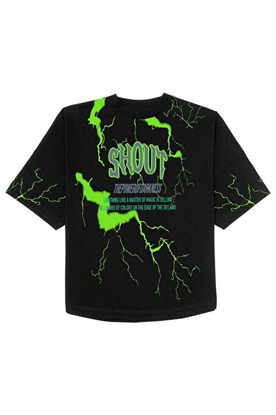 Shout oversize lightning unisex hoodie clearance