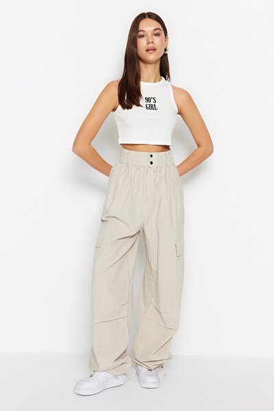 Jeans - Ecru - Wide Leg