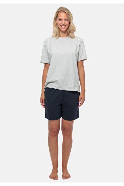 Pyjama - Grau - Unifarben