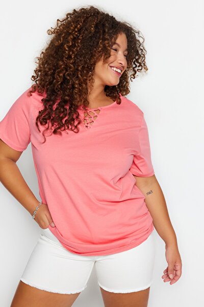Große Größen in T-Shirt - Rosa - Regular Fit