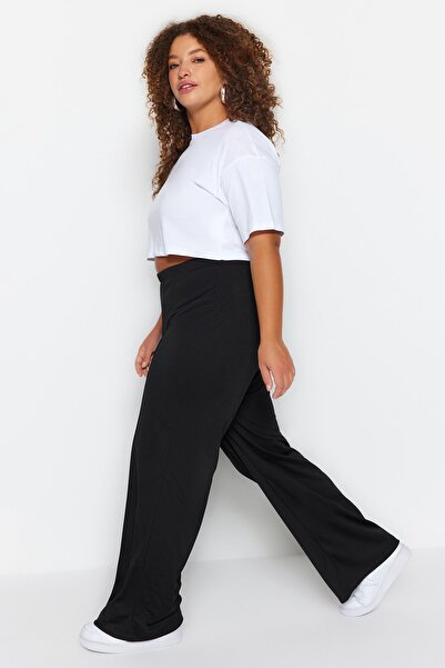 Plus Size Pants - Black - Slim