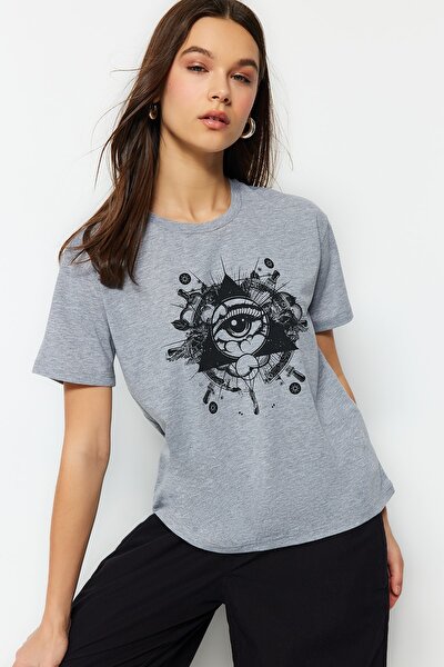 T-Shirt - Grau - Regular Fit