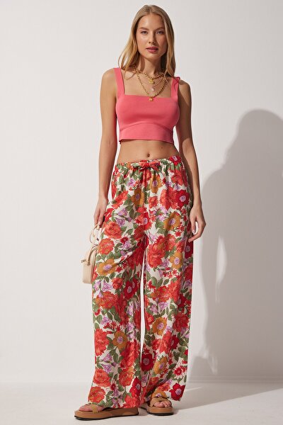 Hose - Grün - Wide Leg