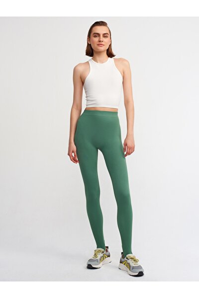 Leggings - Grün - Mittlerer Bund