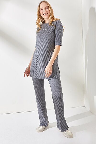 Two-Piece Set - Gray - Relaxed fit